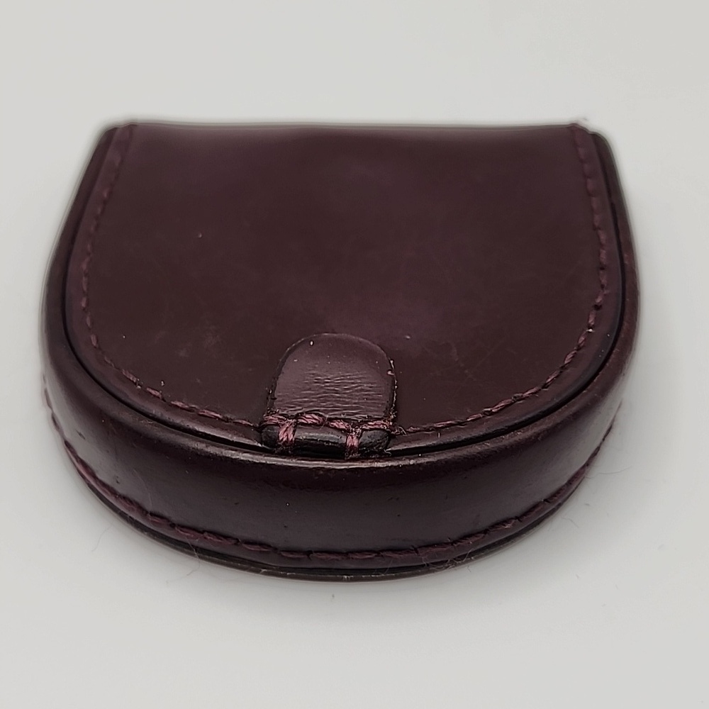 S. Couer Dark Brown Leather Coin Holder